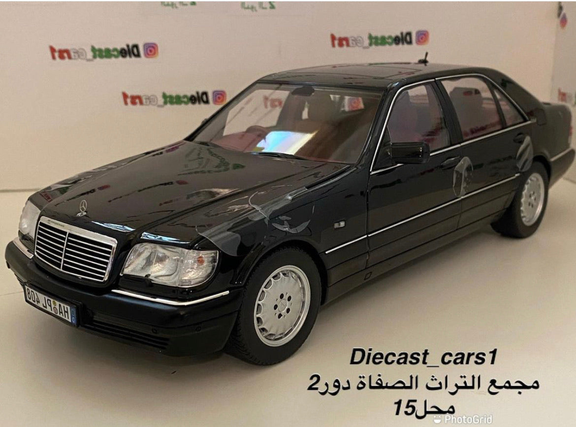 1997 Mercedes-Benz S600 Smoke Silver Metallic 1/18 Diecast Model Car by  Norev