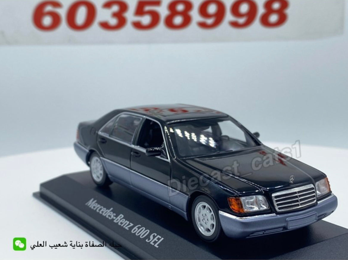 MiniChamps '92 Mercedes-Benz 600 SEL 1:43. – diecastcars1
