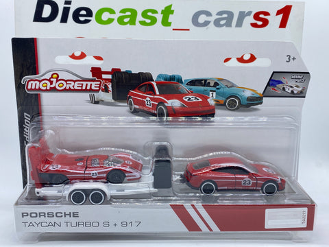 Majorette Porsche Taycan Turbo S + Porsche 917 1:64.