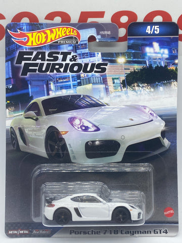 Hot wheels Porsche 718 Cayman GT4 1:64.