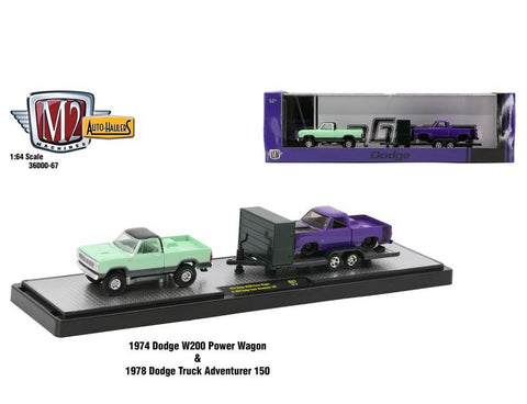 M2 ‘74 Dodge W200 Power Wagon & '78 Dodge Truck Adventure 150 1:64.