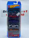 Hotwheels Nissan (5 Cars Package) 1:64.