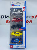 Bburago (5 Cars Package) 1:64.