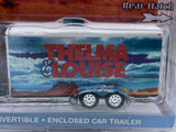 Greenlight ‘67 Ford F-250 & Thunderbird & Enclosed Car Trailer 1:64.