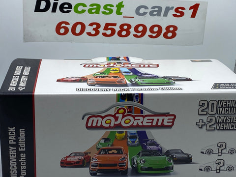 Majorette Porsche 20 Vehicles Included + 2 Mystery Vehicles 1:64.
