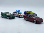 Majorette Nissan GT-R, Nissan Cefiro A31, Toyota Supra JZA80, Honda Civic Type R EK9 1.64.