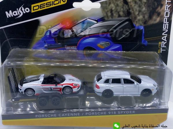 Maisto Porsche Cayenne & Porsche 918 Spyder 1:64. – diecastcars1